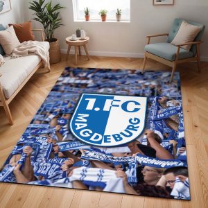 1. FC Magdeburg weiß-blau 03 Teppich