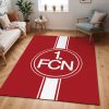 1. FC Nürnberg schwarz weiß Gestreift Teppich