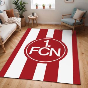 1. FC Nürnberg rot-weißer vertikaler Hintergrund Teppich