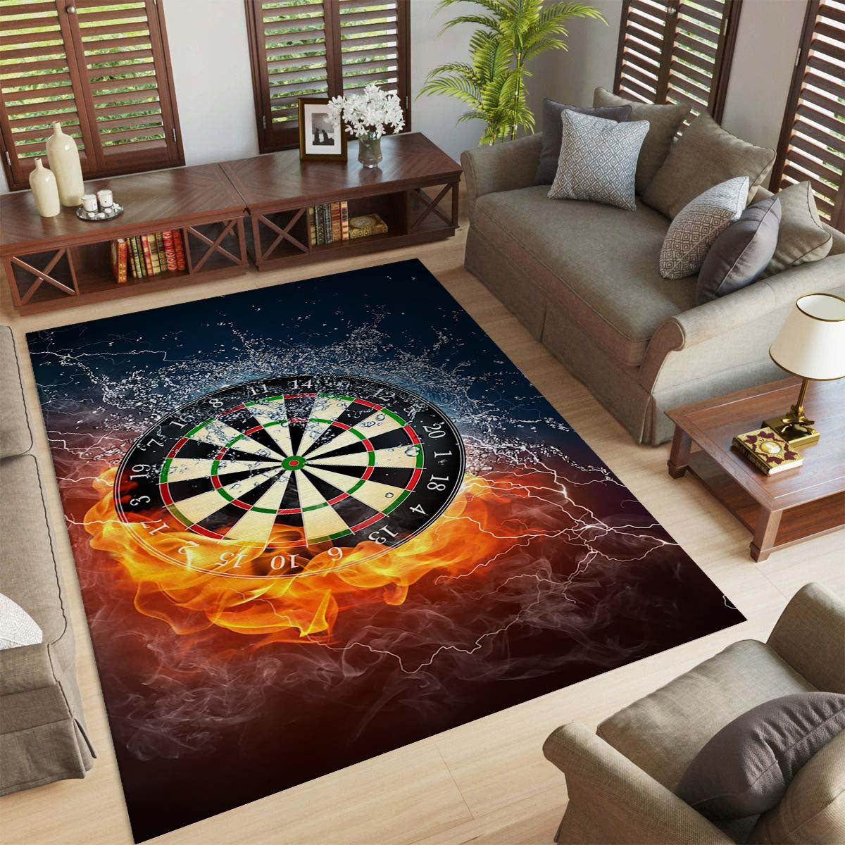 Darts Game Decor Ideas Spielzimmer Teppich – Bild 2