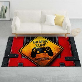 Gamer Zone Gamer bei der Arbeit Teppich