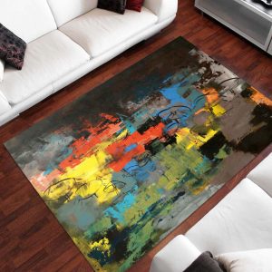 Abstraktes Kunstgemalde 1 Teppich