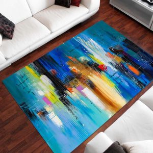 Abstraktes Kunstgemalde 2 Teppich