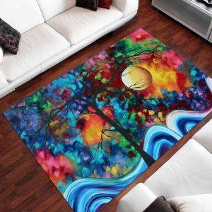 Abstraktes Kunstgemalde 4 Teppich