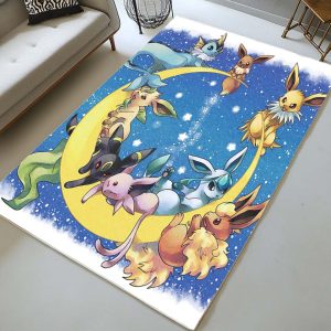 Alle Evoli-Entwicklungen Pokémon auf dem Mond - All Eevee Evolutions Pokemon On Moon Teppich