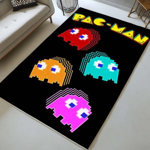 Alle Geister im Pacman-Spiel Teppich