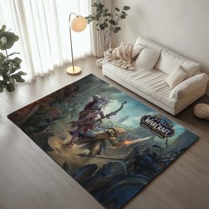 Anduin Wrynn Die Allianz Sylvanas Windläufer Horde World of Warcraft Schlacht um Azeroth Teppich