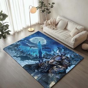Arthas Menethil Der Lichkönig mit Frostgram World of Warcraft WOW Teppich