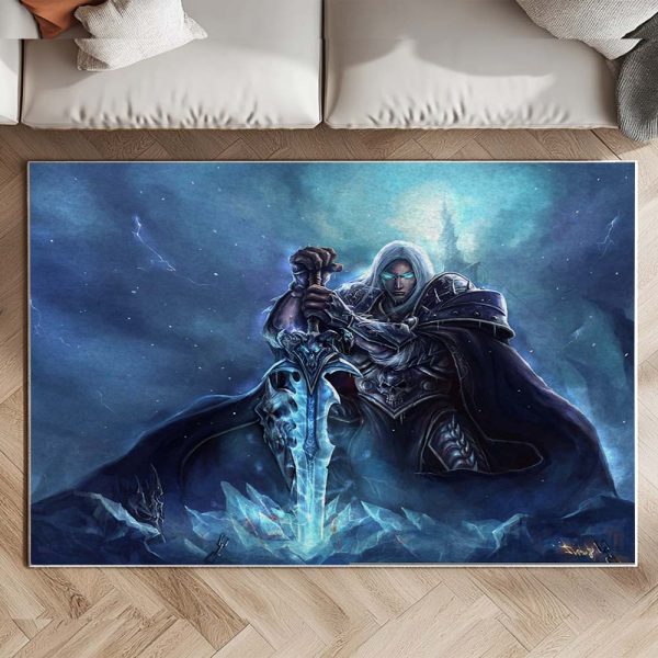 Arthas Menethil Der Lichkönig World of Warcraft WOW Teppich – Bild 2