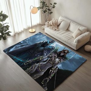Arthas Menethil Der Lichkönig und Sylvanas Windläufer World of Warcraft WOW Teppich
