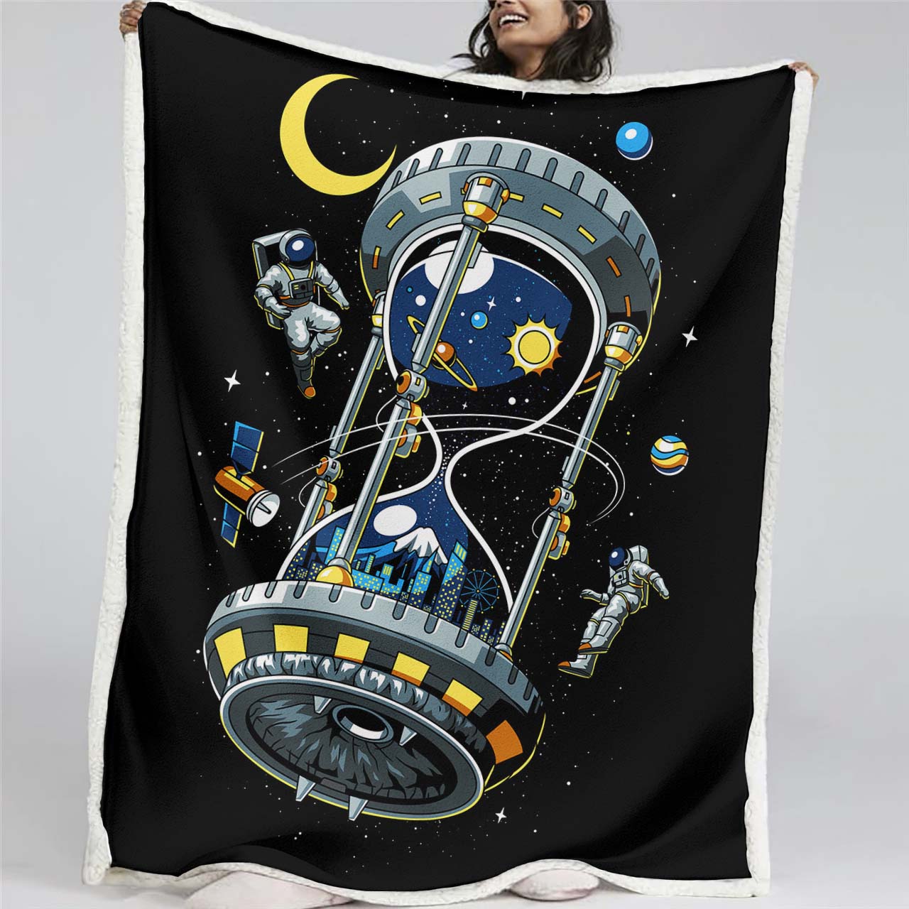 Autonaut Weltraum SP04 Decke - Fleecedecke