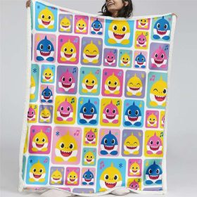 Babyhai-Familie 02 Decke – Fleecedecke