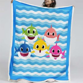 Babyhai-Familie 03 Decke – Fleecedecke