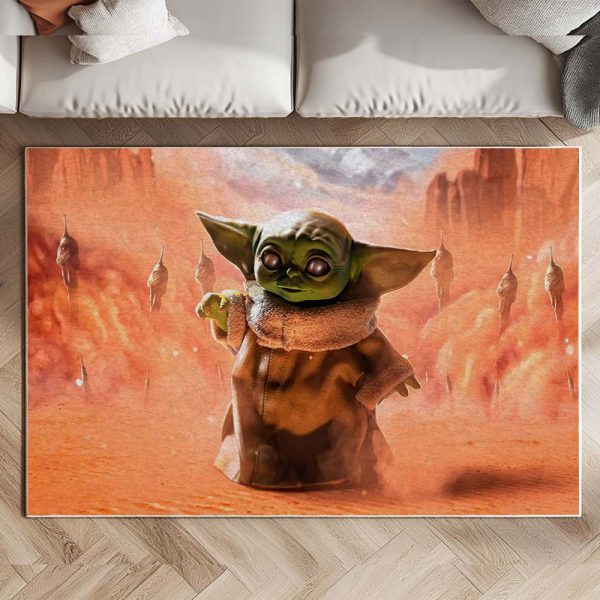 Baby Yoda Grogu Star Wars 7 Teppich – Bild 2