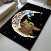 Baby Yoda Ich liebe dich bis zum Mond und zurück Teppich