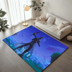 Schwarzer Ritter Fortnite-Skin 4 Teppich