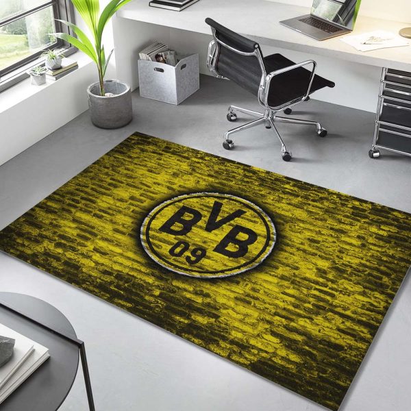 Borussia Dortmund Fußballverein Ziegel Teppich – Bild 2