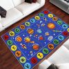 Buntes Weltraum Alphabet Teppich