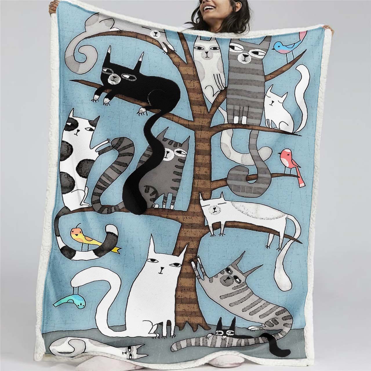 Kratzbaum Decke - Fleecedecke