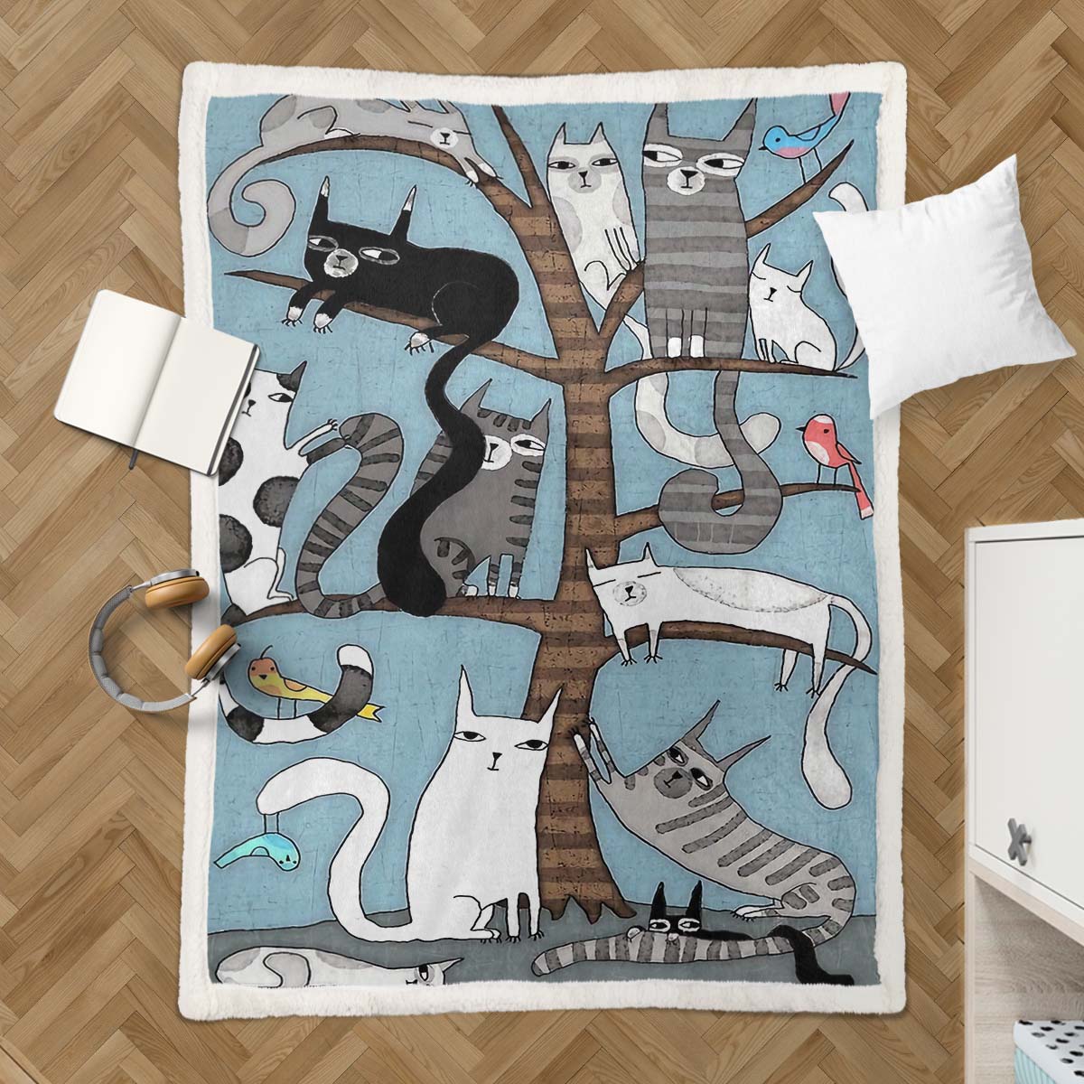 Kratzbaum Decke - Fleecedecke – Bild 3