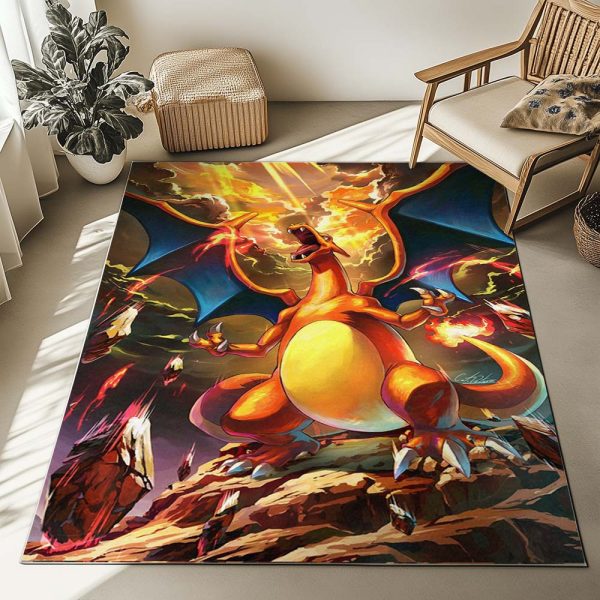 Glurak Pokémon  - Charizard Pokemon 6 Teppich – Bild 2