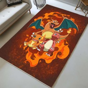 Glumanda Glutexo Glurak Feuer-Pokémon  – Charmander Charmeleon Charizard Fire Pokemon 3 Teppich