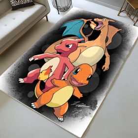 Glumanda Glutexo Glurak Pokémon  – Charmander Charmeleon Charizard Pokemon 2 Teppich