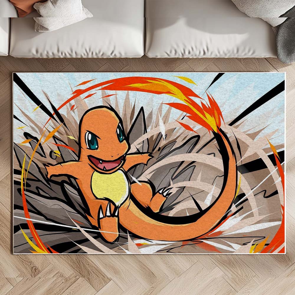 Glumanda Feuer-Pokémon - Charmander Fire Pokemon 4 Teppich – Bild 2