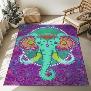 Bunter Elefant – Stilvoll Teppich