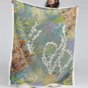 Korallenriffe Vintage Teppiche Decke - Fleecedecke