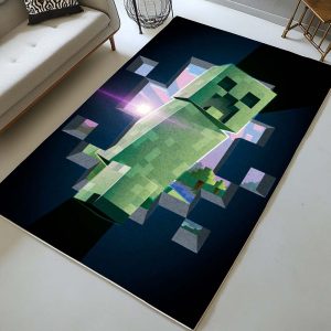 Creeper im Minecraft-Spiel Teppich