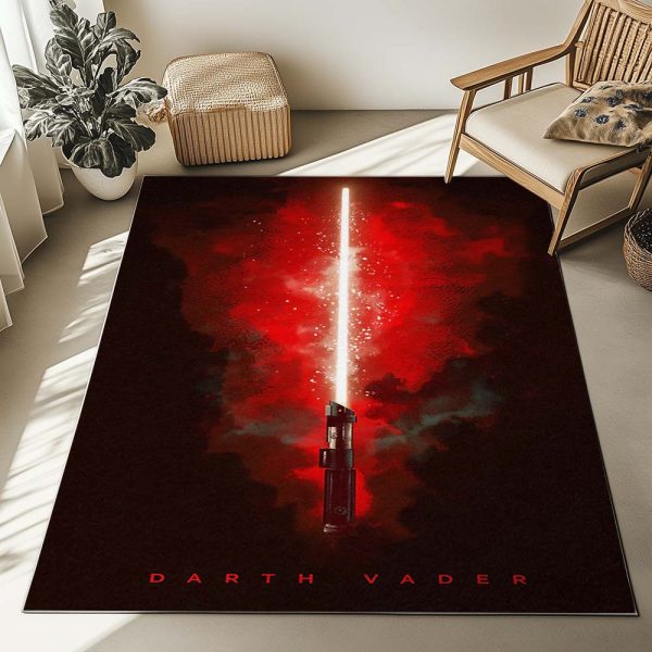 Darth Vader Rotes Lichtschwert Teppich – Bild 2
