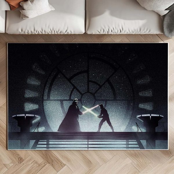 Darth Vader gegen Luke Skywalker Star Wars Teppich – Bild 2