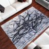 Der graue Baum Abstrakt Teppich