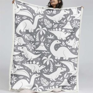 Dinosaurier Decke - Fleecedecke