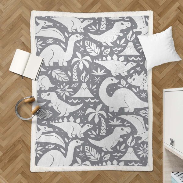 Dinosaurier Decke - Fleecedecke – Bild 3