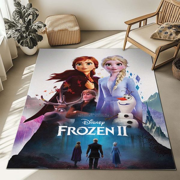 Disney Frozen Alle Charaktere 1003 Teppich – Bild 2