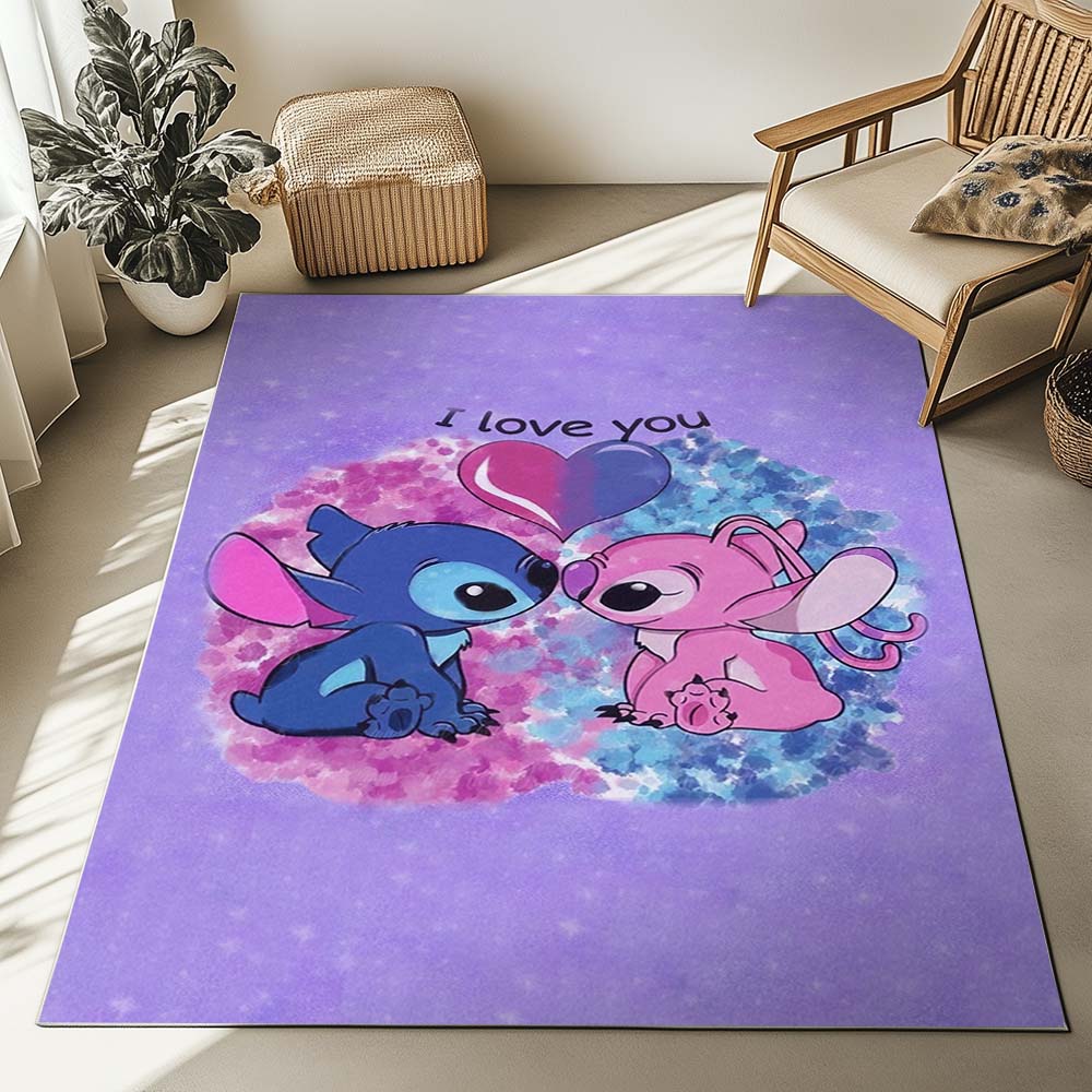 Disney Stitch und Angel verliebt 2 Teppich – Bild 2