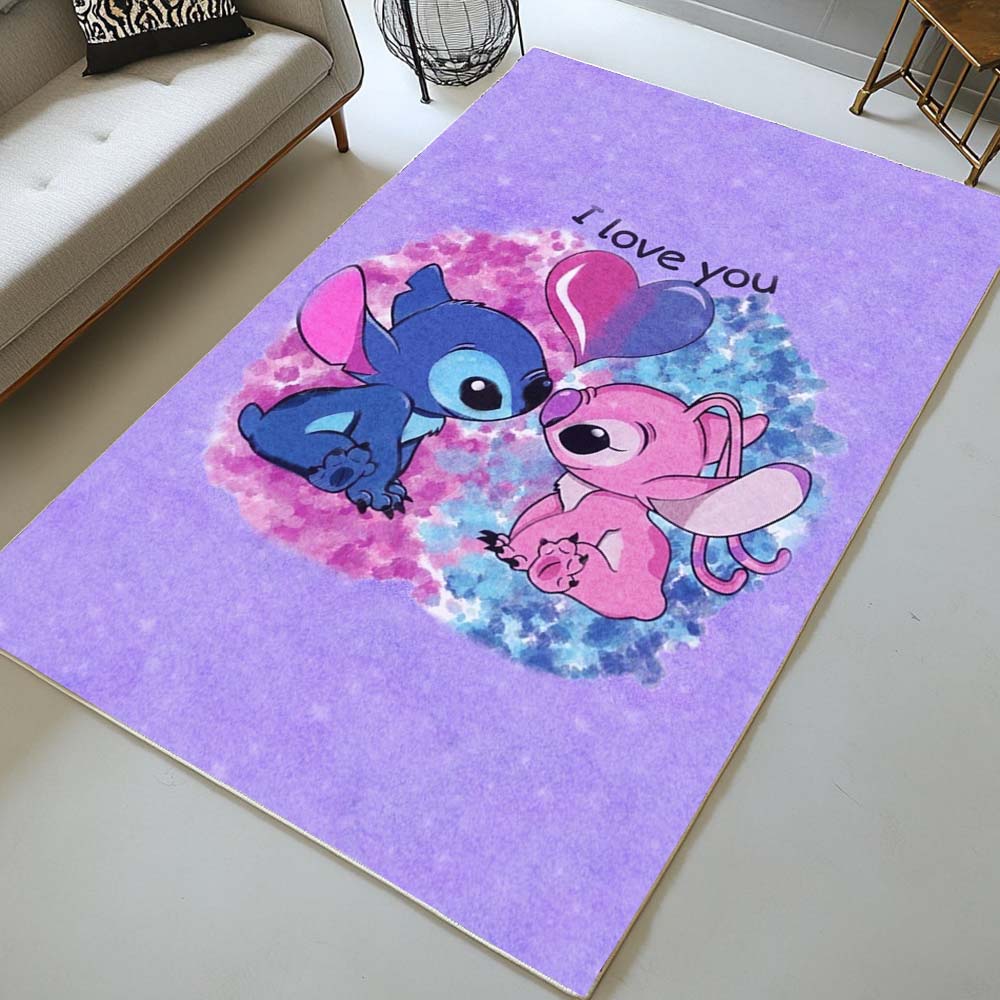 Disney Stitch und Angel verliebt 2 Teppich