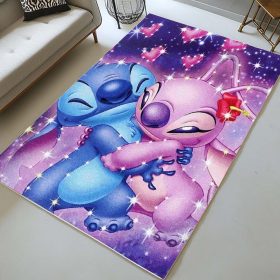 Disney Stitch und Angel verliebt Teppich