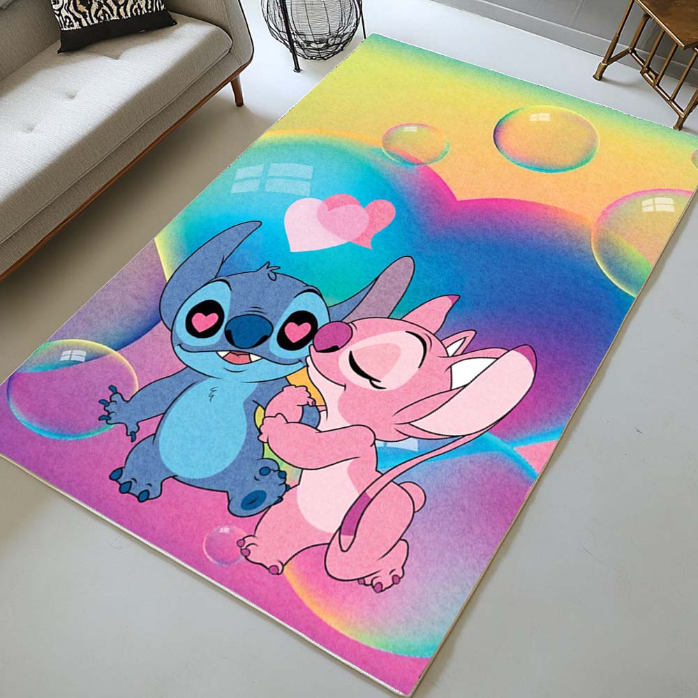 Disney Stitch und Angel verliebt 1 Teppich
