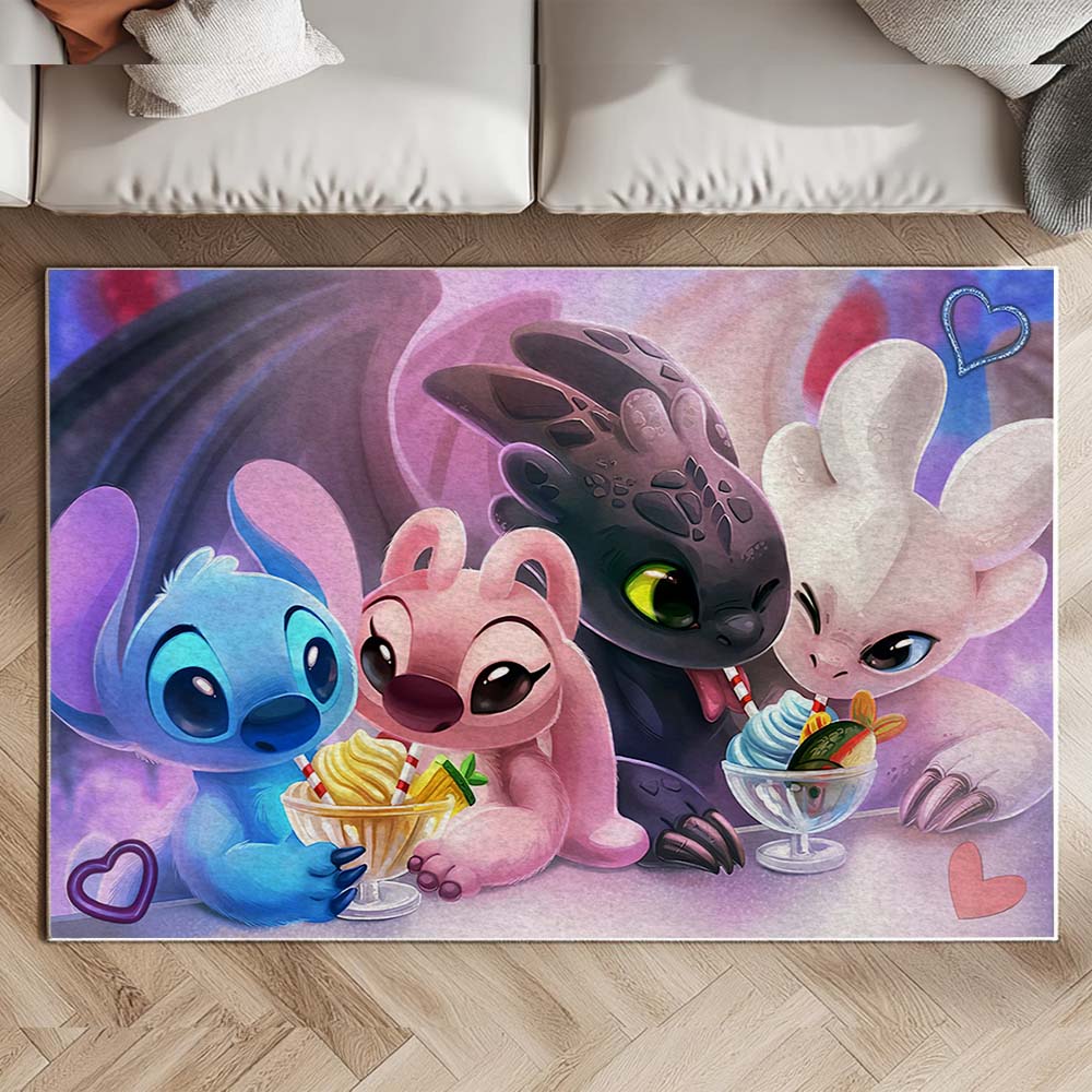 Disney Stitch und Ohnezahn Teppich – Bild 2