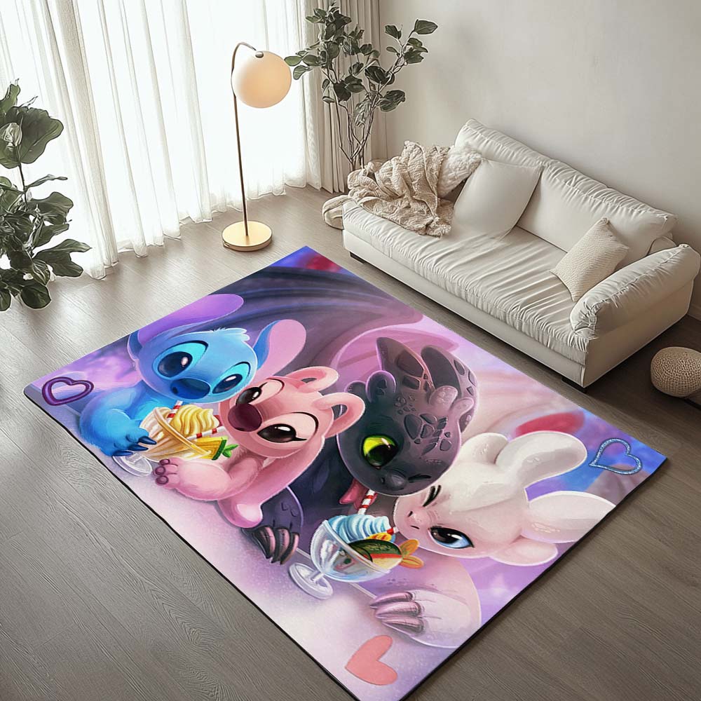 Disney Stitch und Ohnezahn Teppich