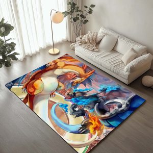 Drachen Pokémon Kampf - Dragon Pokemons Fight Teppich