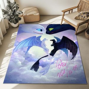Drachen – Ohnezahn und Tagschatten 2 - Dragons Teppich