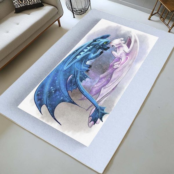 Drachen – Ohnezahn und Tagschatten 8 - Dragons Teppich – Bild 2
