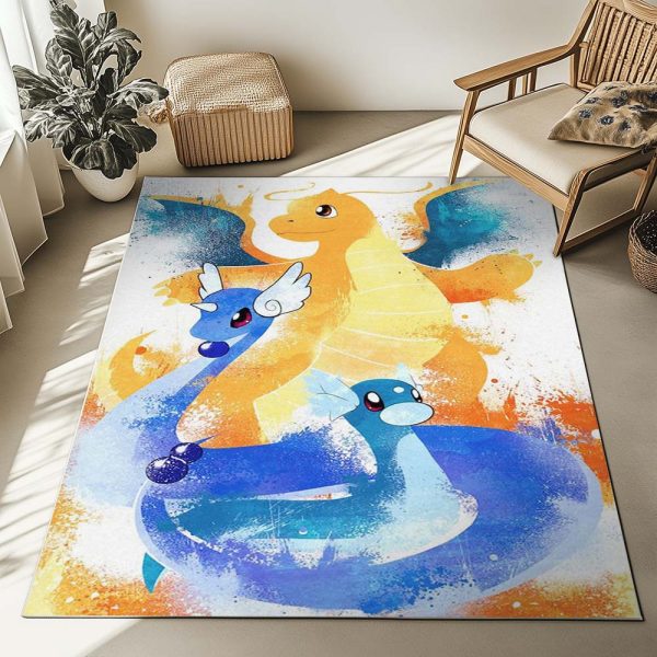 Dratini Dragonir Dragoran Pokémon - Dratini Dragonair Dragonite Pokemon Teppich – Bild 2