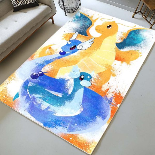 Dratini Dragonir Dragoran Pokémon - Dratini Dragonair Dragonite Pokemon Teppich