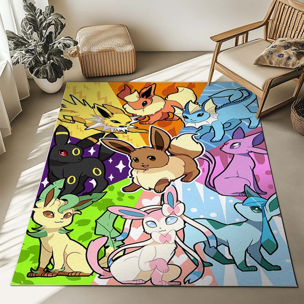 Evoli Entwicklung Pokémon - Eevee Evolution Pokemon 13 Teppich – Bild 2