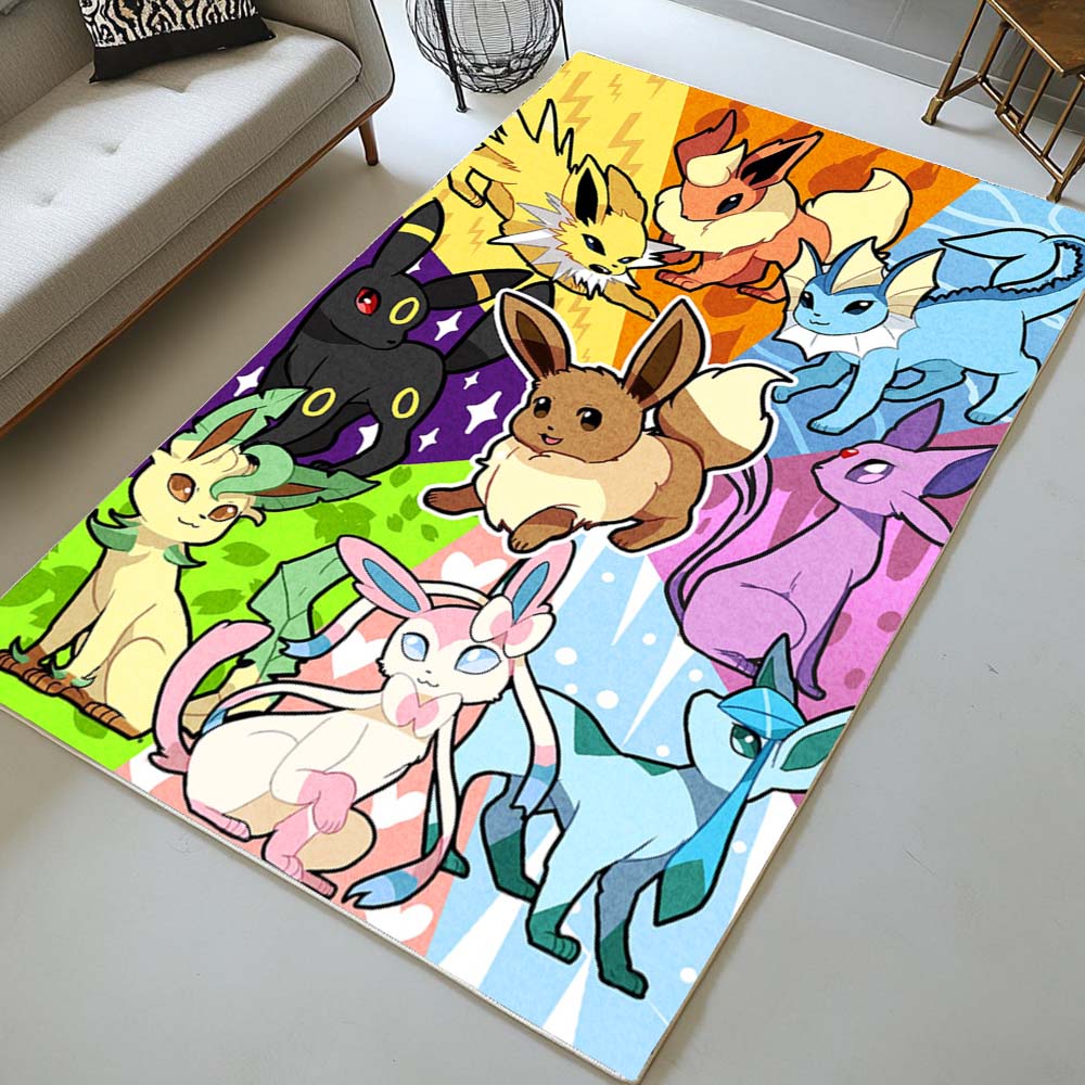 Evoli Entwicklung Pokémon - Eevee Evolution Pokemon 13 Teppich